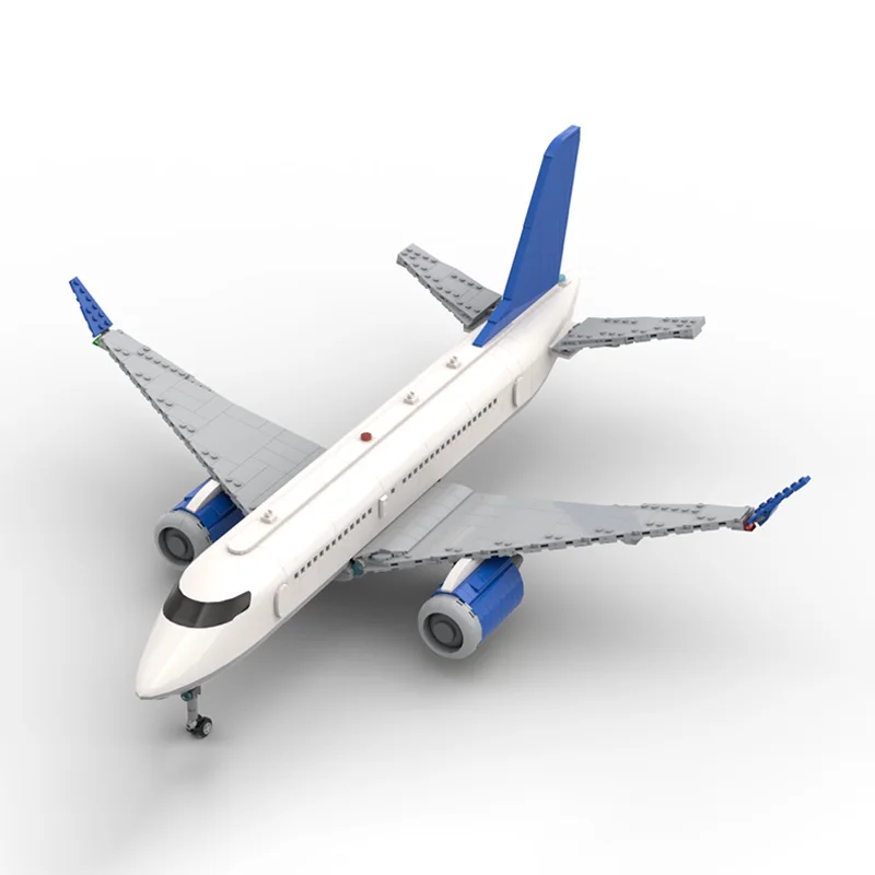 

A220-100 Civil Airliner Model MOC Building Bricks War Equipment Modular Technology Assemble Children Toys Suit Gifts Holiday