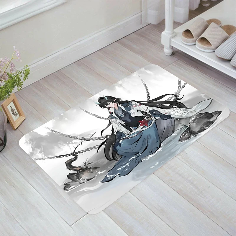 

Honkai Star Rail Floor Mat Doormat Entrance Door Room Rugs Kitchen Rug Balcony Home Carpets Foot Carpet Mats Bathroom Bath House