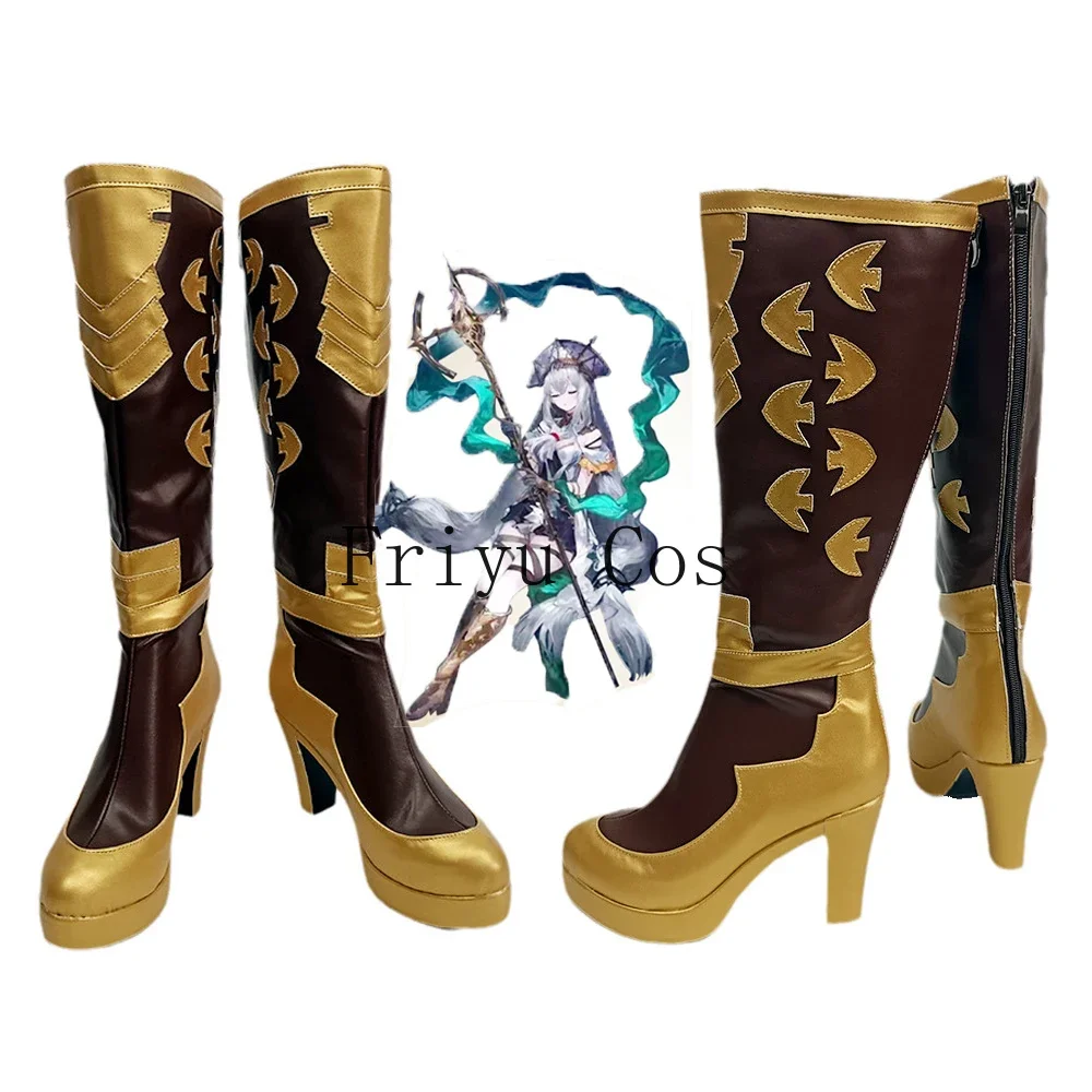 

Anime Arknights Skadi the Corrupting Heart Cosplay Shoes Boots Halloween Party Costume Accessories Custom Made