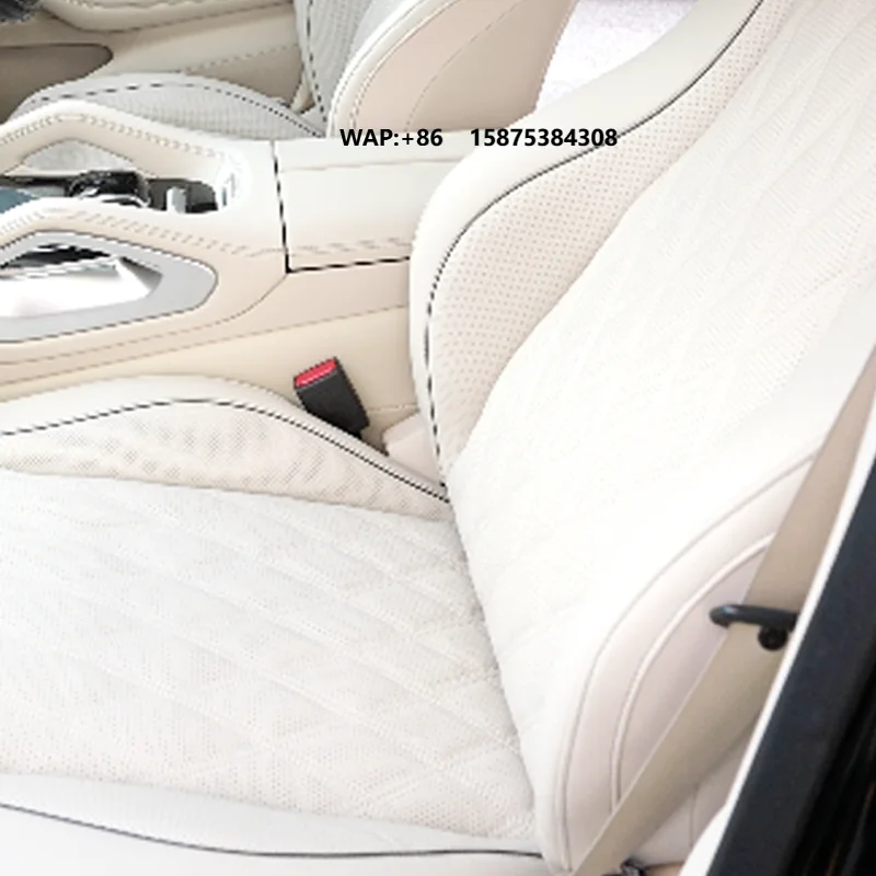 

Full-Car Seat Covers Replacement for GLE400e -- Pearl Silver Gray with Beige(Six-seater)