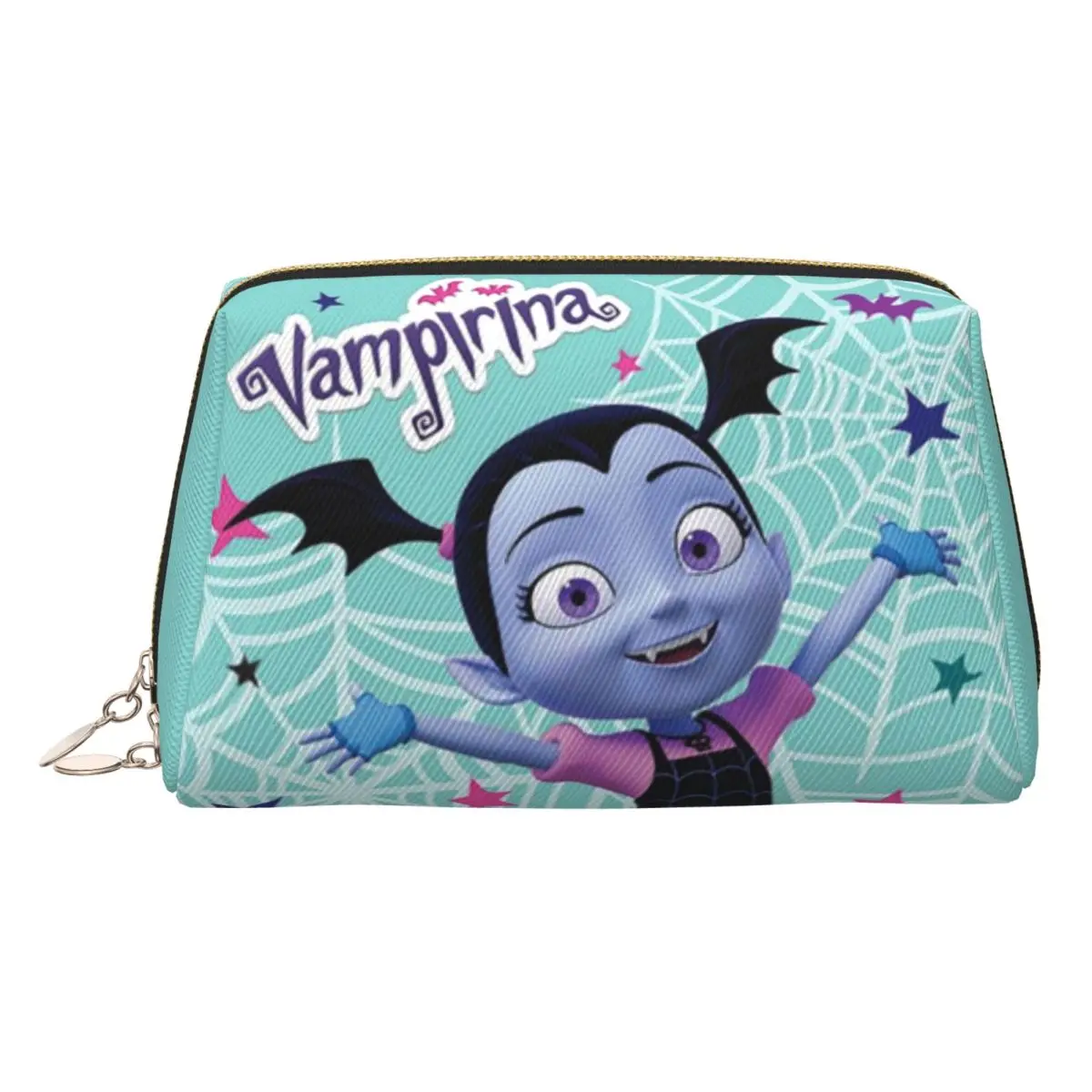 

Girls Vampirina Print Women Cosmetic Bags Travel Makeup Organizer Pouch Toiletry Storage Dopp Kit Case