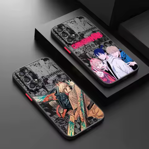 Chainsaw Man Anime For Samsung A56 A55 A54 A53 A36 A34 A33 A32 A31 A26 A25 A24 A23 A22 A21S A17 A15 A07 Phone Case