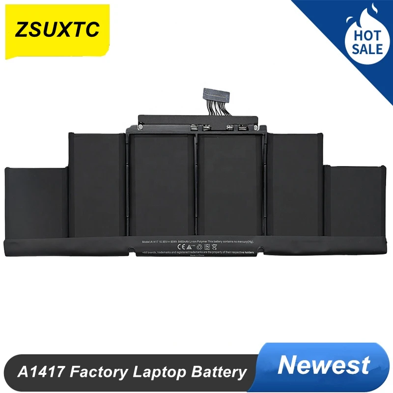 

Аккумулятор A1417, аккумулятор для ноутбука Apple A1398 (версия 2012 г.) для MacBook Retina Pro 15 дюймов, подходит для ME665LL/A ME664LL/A A1417