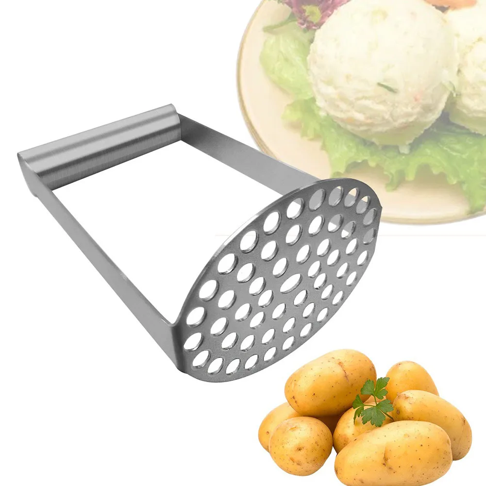 Potato Masher Multipurpose Stainless Steel Manual Potato Masher Squeezed Efficient Mashing Tools Kitchen Supplement Tools