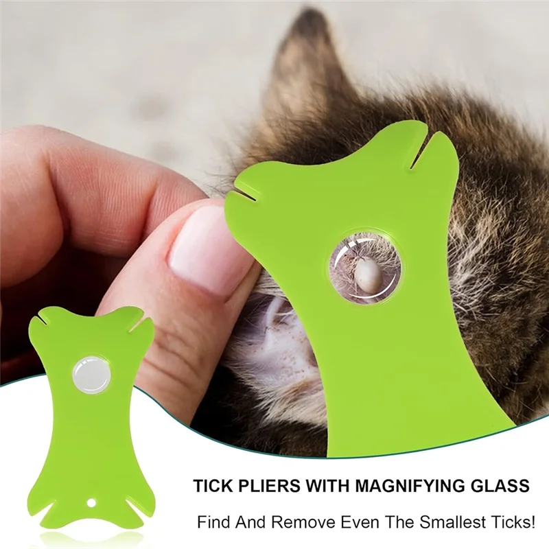 A74E-Tick Removal Tool 8PCS Kit With Storage Box, Tick Tweezers, Comb, Magnifying Glass, Dog Tick Remover