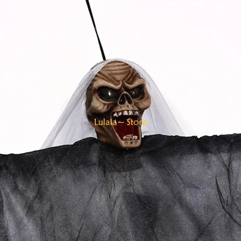 Y4QA قناع شبح رعب صوت ينبعث منه ضوء معلق شبح معلق شبح تعويم شبح