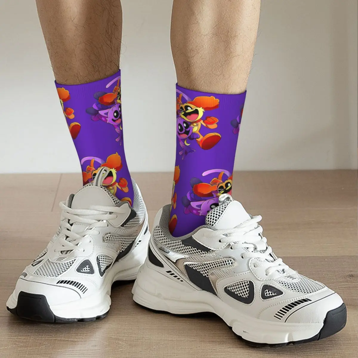 Vintage Angry Catnap And Dogday Design Socks Merch for Women Sweat Absorbing Print Socks