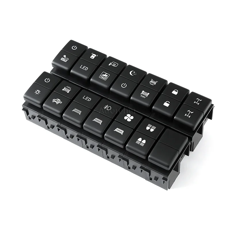 For Nissan Tiida Qhashqai X-TRAIL Patrol Y62 2008-2014 Car LED Dual Switch Fog Light Music Differential Switch Button