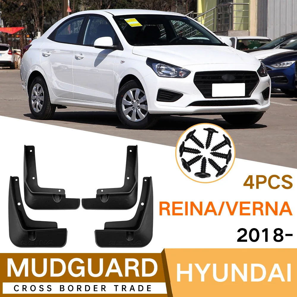 

For Hyundai Reina/Verna 2018-2020 black car mudguard Reduce dust Resist tire dirt car accessories tools