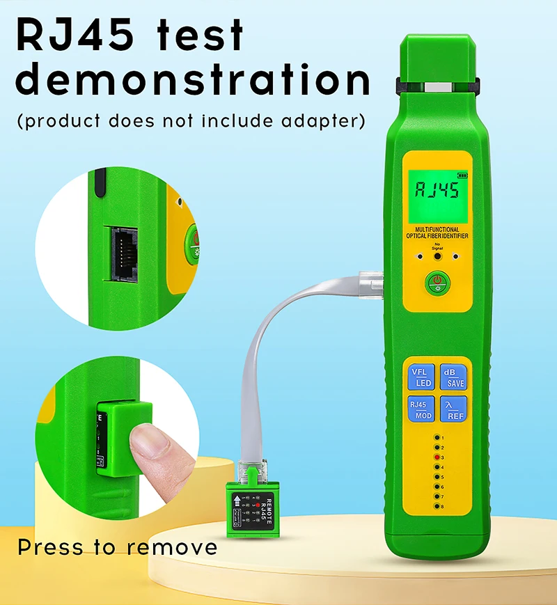 

COMPTYCO AUA-C507 Fiber Optic Identifier Live Fiber Optical Identifier with Built in 10mw Visual Fault Locator 800-1700nm SM MM