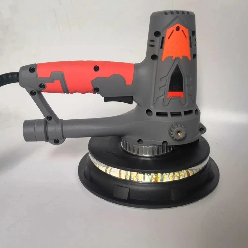 Handheld self-priming wall sander Polishing sandpaper machine Wall dust-free putty machine with double light strip DWS-180S