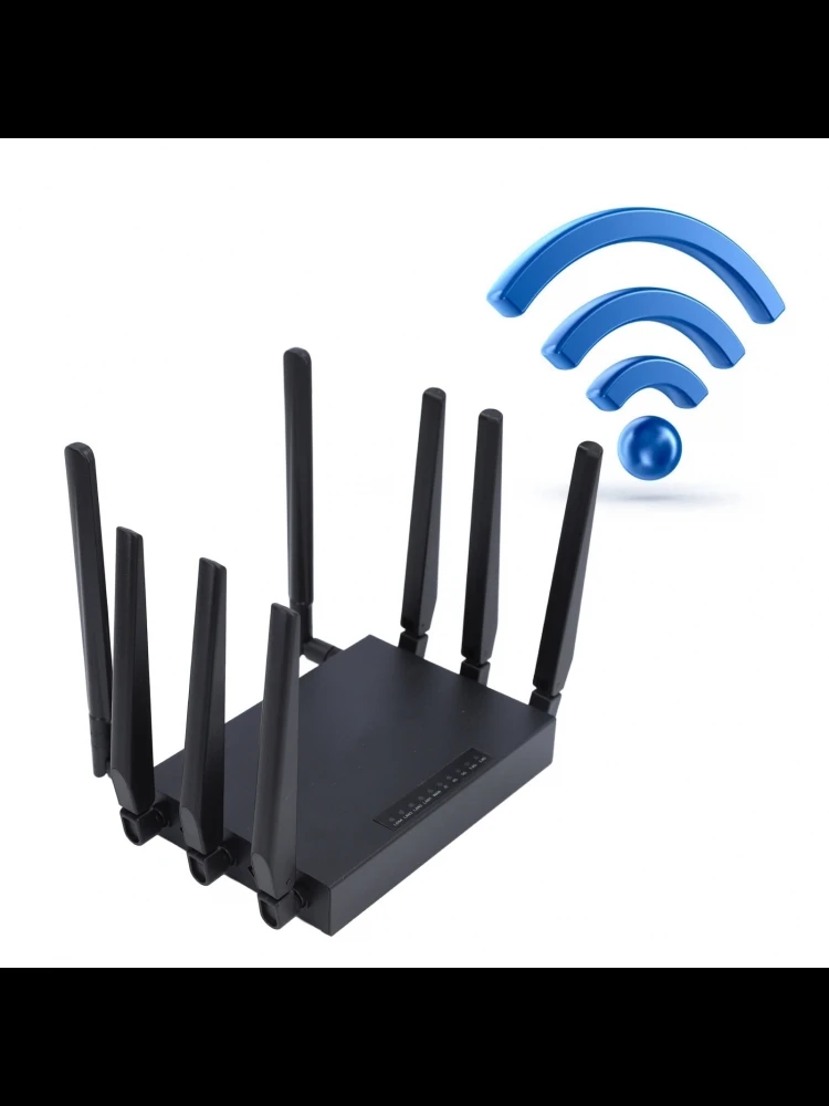 5G WiFi 6 Router Warmteafvoer 8 Antennes 5G CPE Router Dual Band WiFi Gigabit Plug and Play Meerdere delen voor kampeerreizen - afbeelding 2