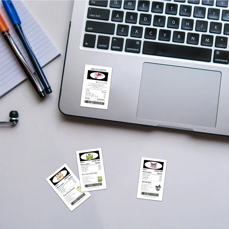 20pcs Kawaii Sanrio Poster Stickers Aesthetic Cinnamoroll Hello Kitty Kuromi Cartoon Labels Decals Stickers for Kids Girls