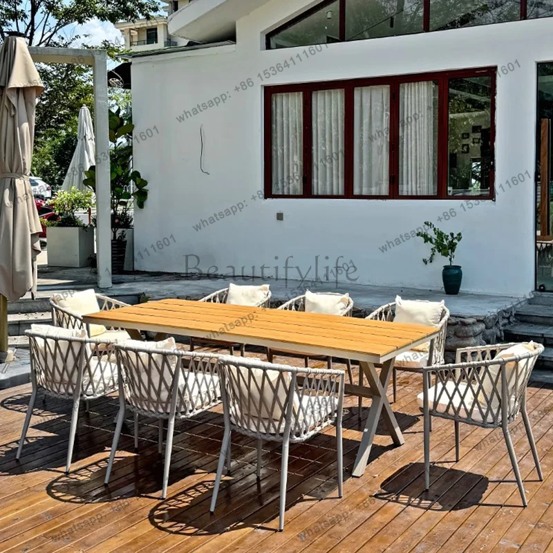 LJY Waterproof Retro Garden Furniture Sets Modern Metal Italian Designer Garden Furniture Sets Portable Meble Ogrodowe furniture