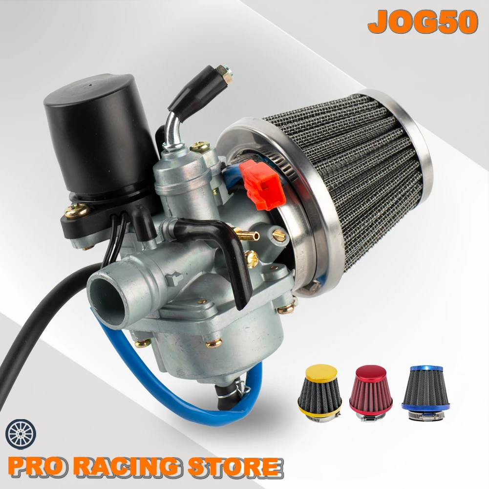 Motorcycle 19mm Carburator With Air Filter For Yamaha Jog 50cc 90cc JOG90 Moped 2 Stroke 1E40QMB 1PE40QMB 1E50QMG E-TON POLARIS