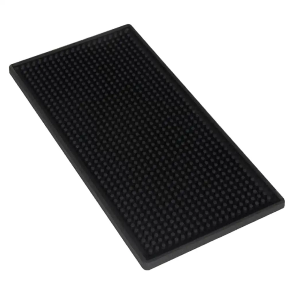 Black Bar Mat Non Slip Heat Insulation Pad Dining for Sink Coffee Bars Service Drip Insulation Kitchen Dinning Desk Home Decor