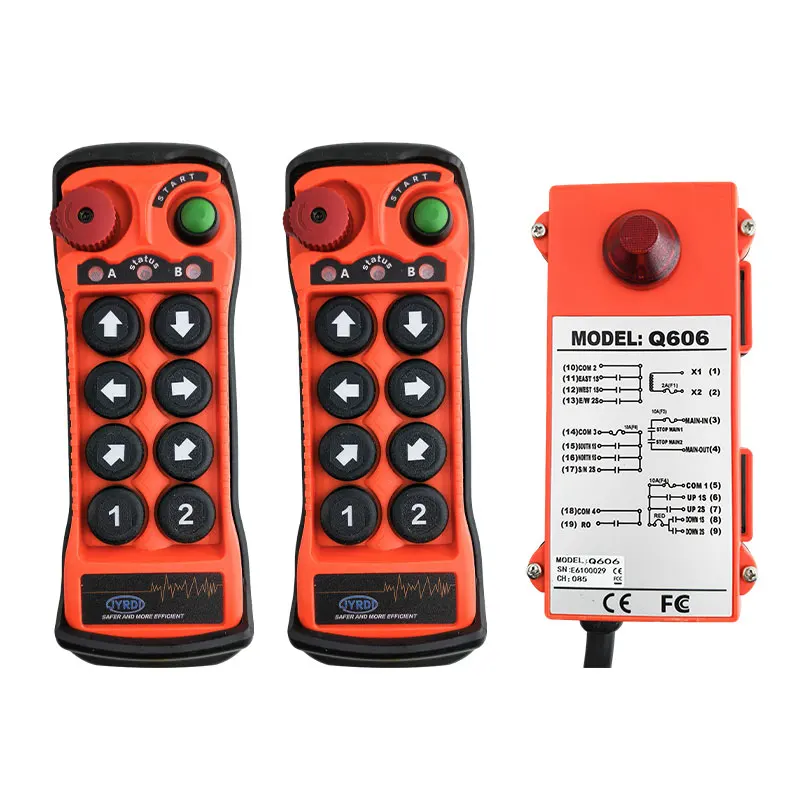 New Q808 Double speed Industrial Wireless Radio Crane Remote Control switches Hoist track overhead bridge Crane Controller Lift