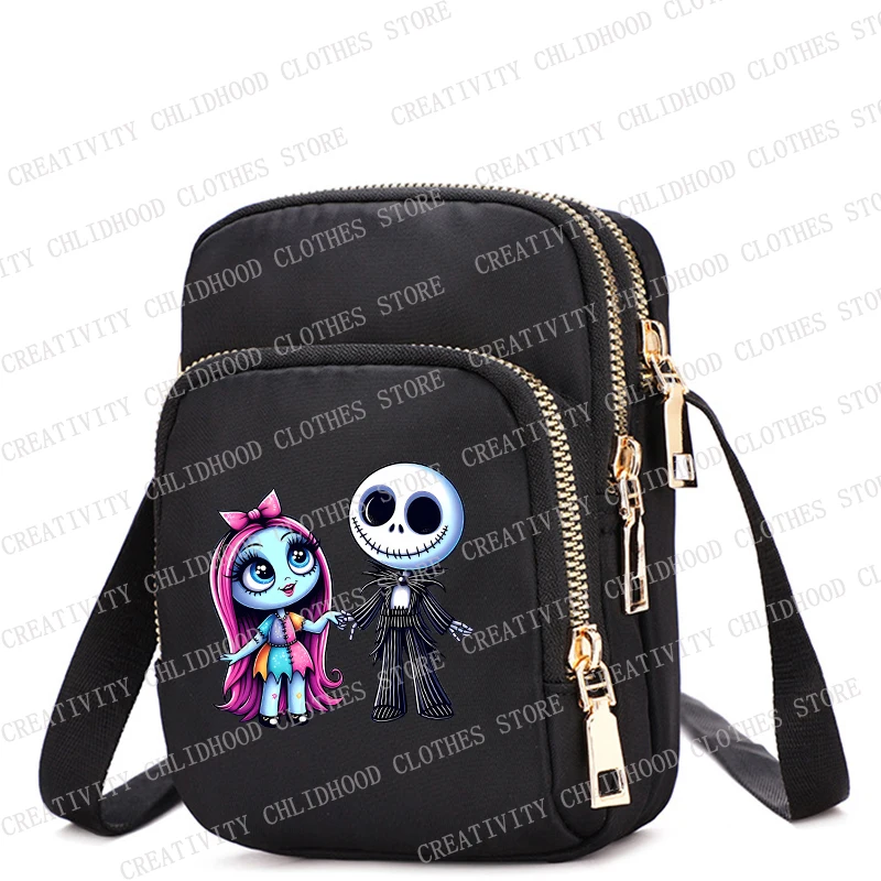 Jack Skellington Shoulder Bags Halloween Crossbody Bag Women Tote Bag Underarm Phone-Bag Fashion Collocation Trendy Items