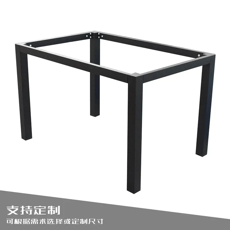 Simple rock slab long table leg dining apartment restaurant desk leg negotiation desk square base