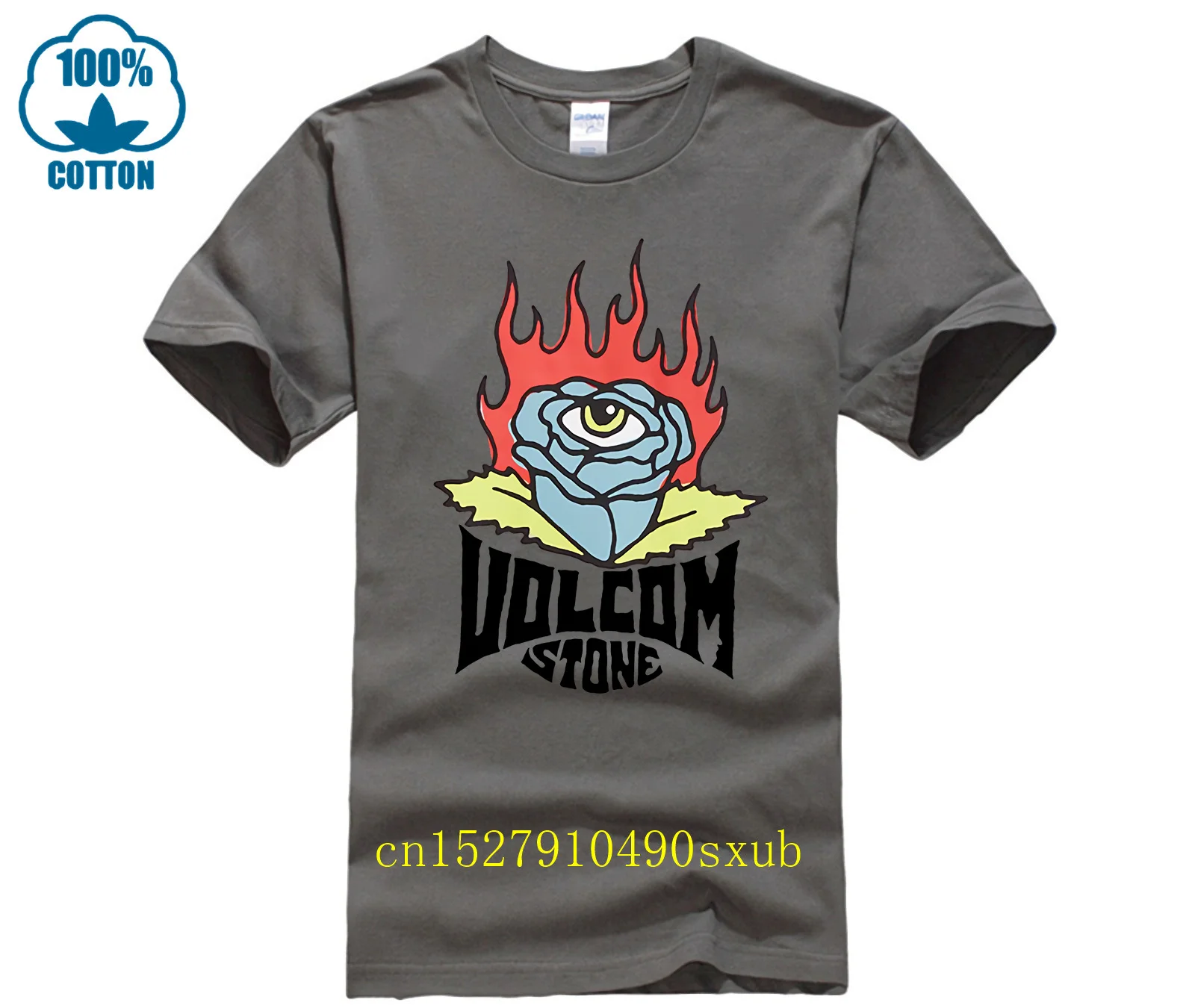 volcom roseye short sleeve crew neck t shirt