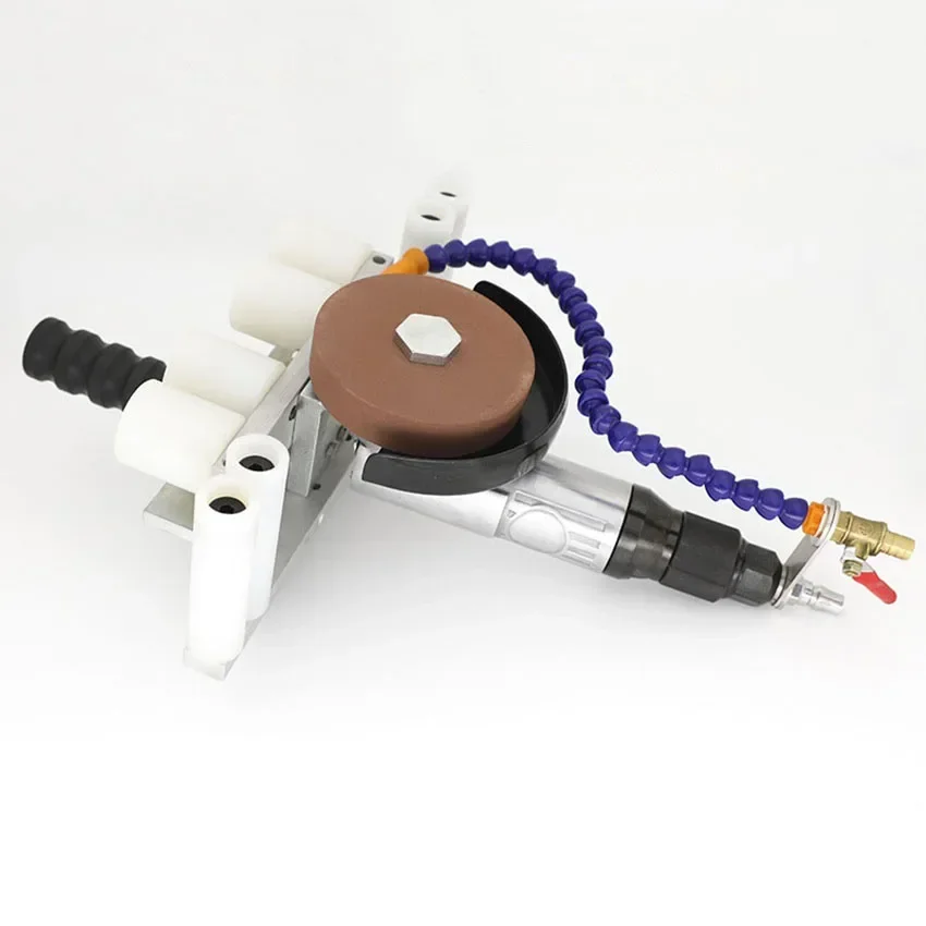Pneumatic Glass Edging Machine Straight Edge Corner Rounding Edger for Ceramics Stone Glass Industrial Edge Grinding Processing