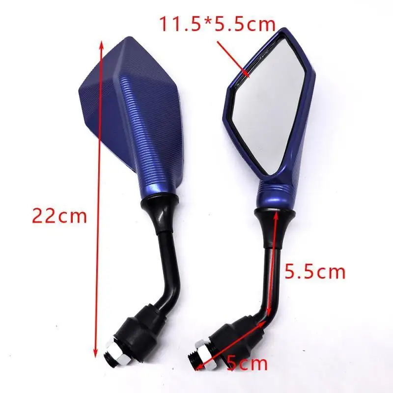 1 Pair Universal Motorcycle Rearview Mirror Replacement Parts Scooter E-bike Reversing Auxiliary Mirror Modified Accessories