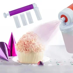 6 Colors Manual Pastry Airbrush Gun Cake Sprayer Airbrush Para Pasteleria Airbrush For Cake Kitchen Pastry Tool