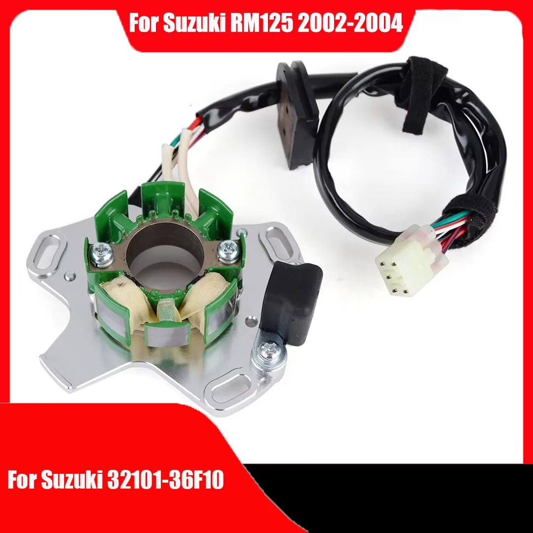 Magneto Generator Stator Coil For Suzuki RM125 125RM 1998 1999 2000 RM 125 2002 2003 2004 For OEM Repl. 32101-36E30 32101-36E20