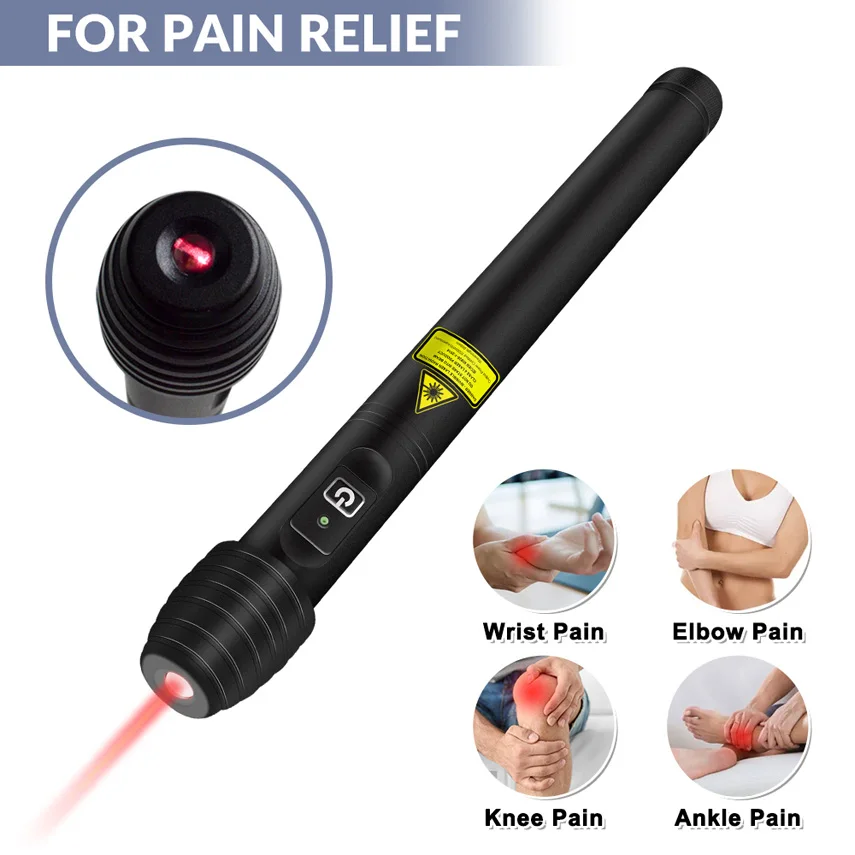 ZJKC 500mW 808nm Red Light Laser Therapy Acupuncture Pen Infrared Phototherapy for Pain Relief Rehabilitation Sport Injury