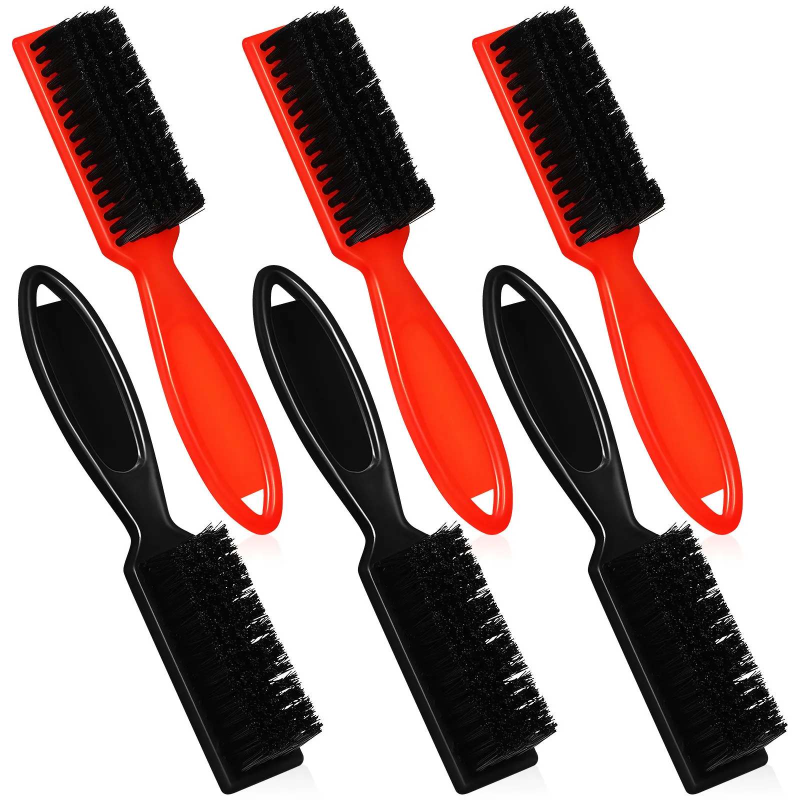 

6Pcs Nylon Barber Brush Retro Hair Styling Brush for Pomade Oil Application Cleaning Hair Clipper Trimmer Beard Grooming Tools