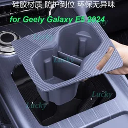 Car Central Cup Storage Box for Geely Galaxy E5 2024 Cup Holder Cup Base Cover Non-slip Protective Mat Interior Accessories