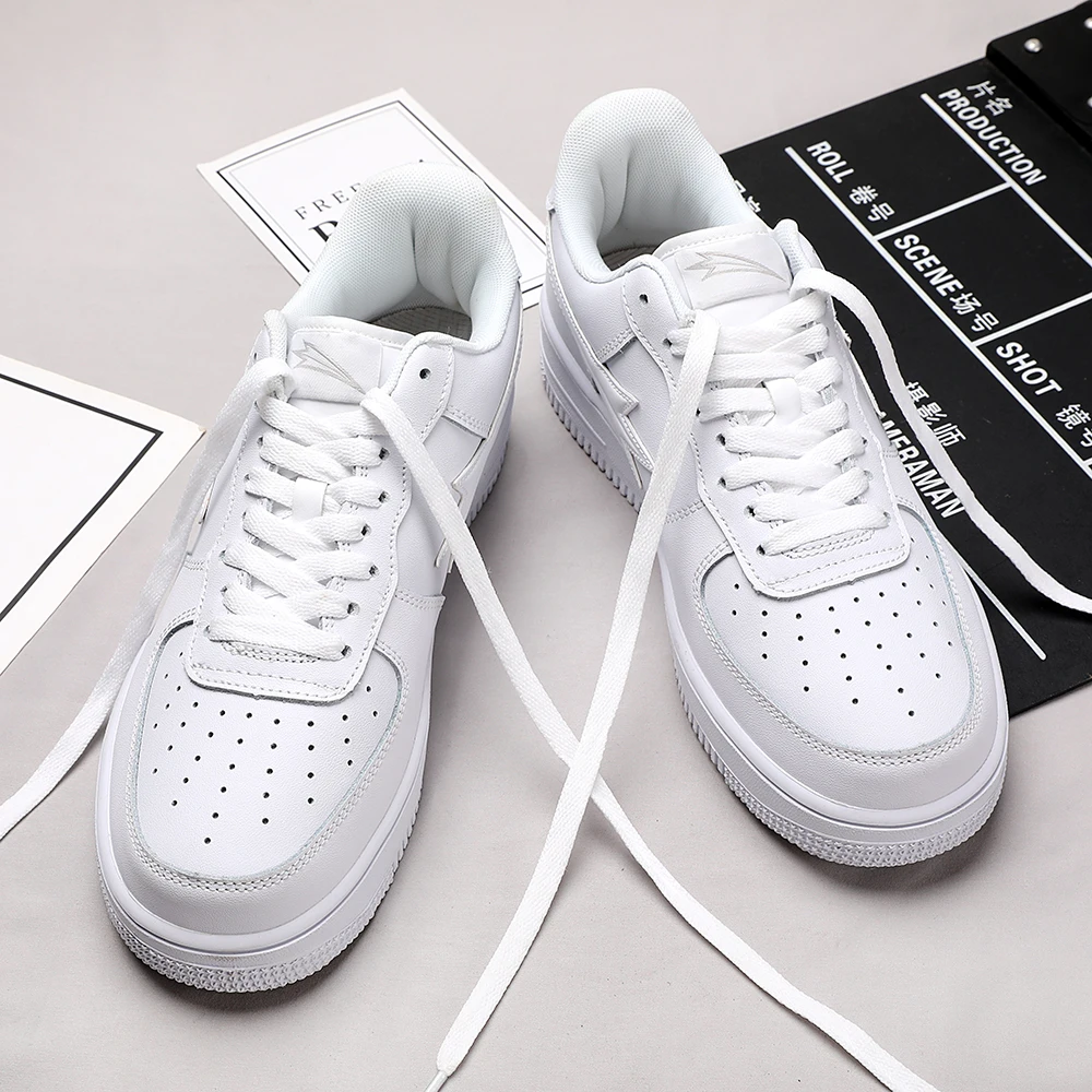 Men Women Air Force Shoes Genuine Leather Casual Sneakers shoes Leisure Comfort breathe tenis masculino Tennis sneakers shoes