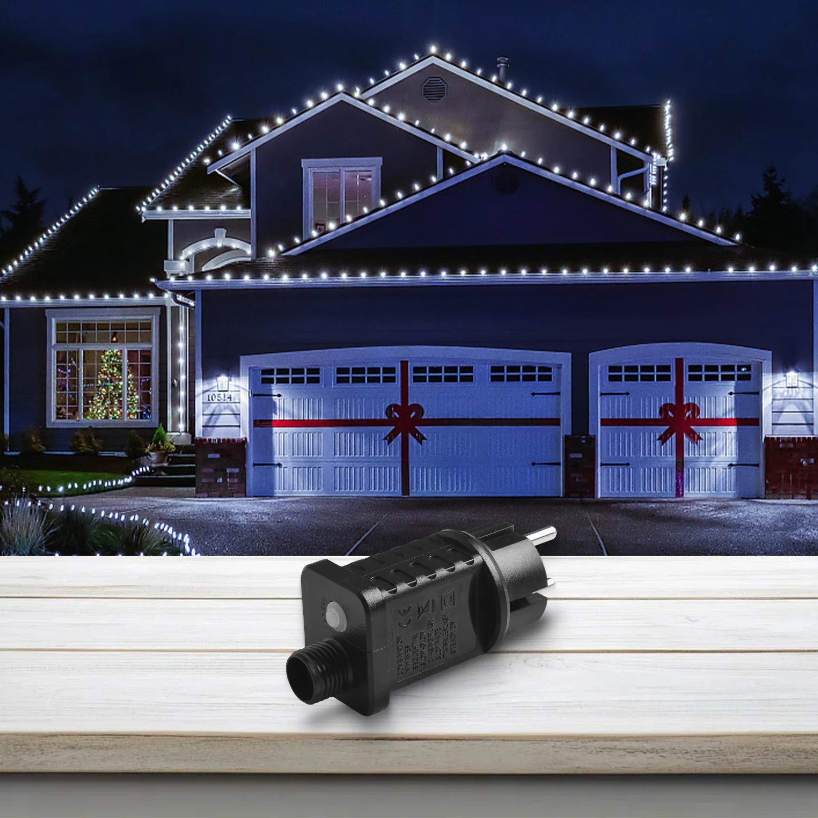 31V 9W LED 変圧器電源タイマー付きストリングライト - Outdoor Power For Christmas Lights のレビューと価格