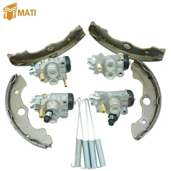 Front Left Right Brake Wheel Cylinder All Four with Brake Shoes for Honda TRX300FW TRX350 Fourtrax Rancher 300 350 06450-HN5-671