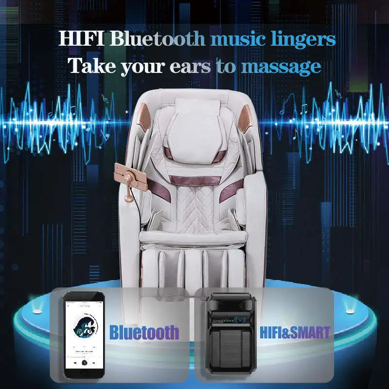 Full Body Electric Massage Chair With Airbag Compression And Foot Spa For Home Wellness And Relaxation