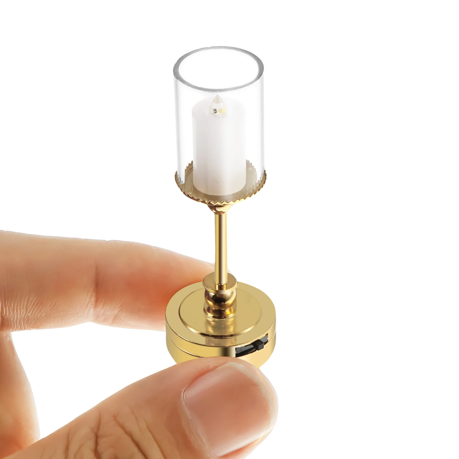 1:12 maison de poupée Miniature lumière LED Simulation éclairage meubles modèle à piles lampe Miniature maison de poupée accessoires