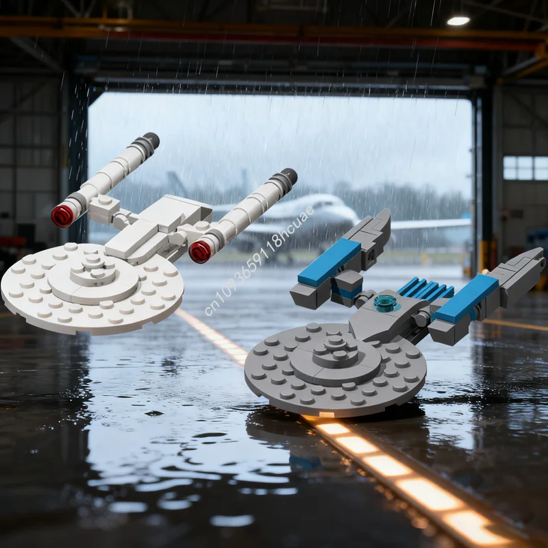 

151 шт. MOC Okinawa Class Starship Smooth Edition, пространственная модель, строительные блоки, сборка игрушек, сделай сам, идея рождественского подарка, кирпич для детей