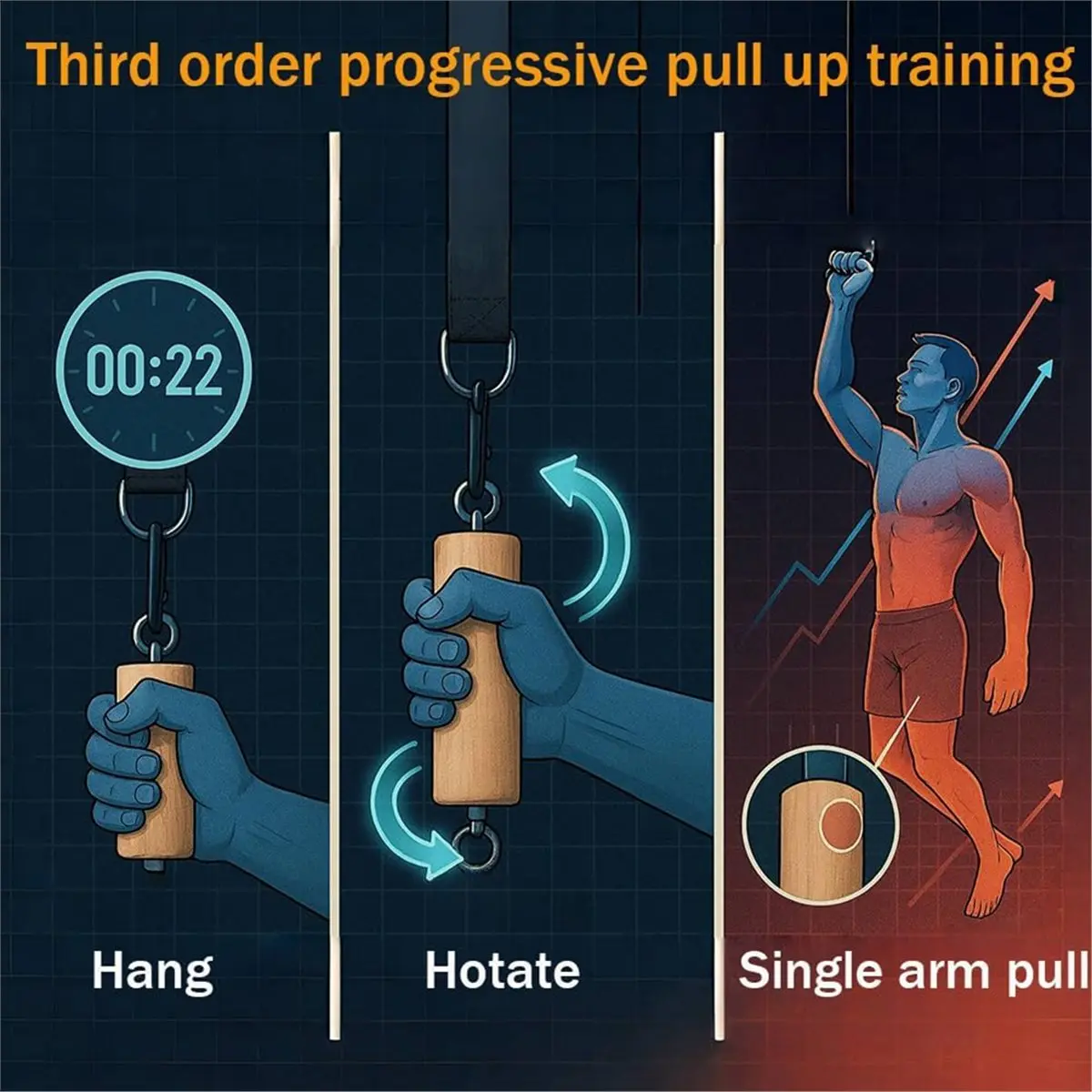

Деревянные захваты для скалолазания, силовой тренажер для рук, силовые ремни для захвата подтягивания для дома, тренажерного зала, фитнеса
