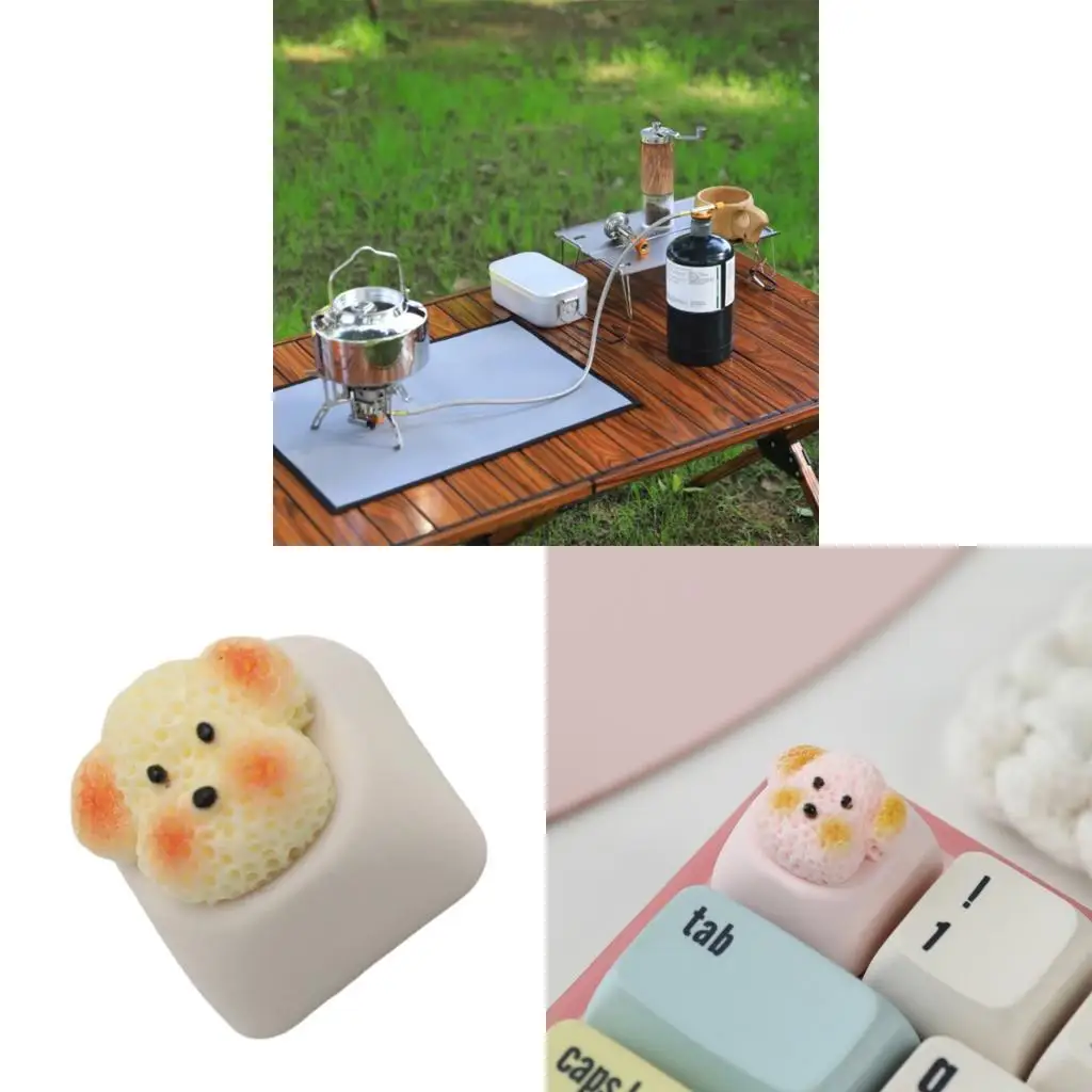 

Themed Resin Keycaps With Puppy Designs Perfect For Personalizing Mechanical Keyboards And Enhancing Typing Comfort