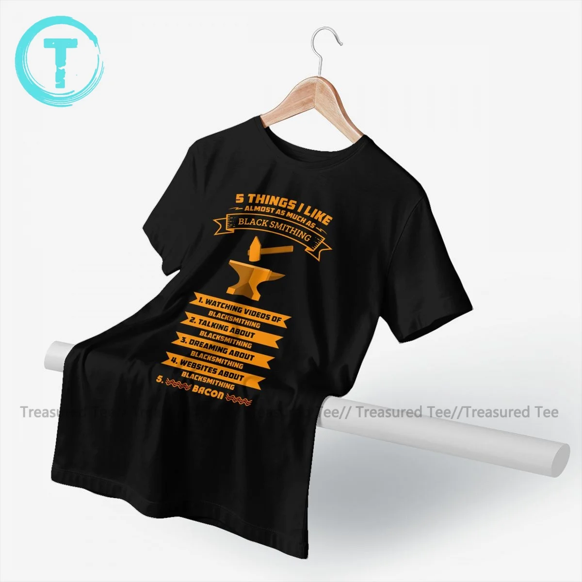 Blacksmith T Shirt Male Fashion Cotton Graphic Tee Shirt Short Sleeves Basic T-Shirt 5xl