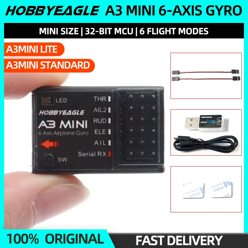 Hobbyeagle A3 Mini 6-Axis Gyro System Flight Control FC Balancer
