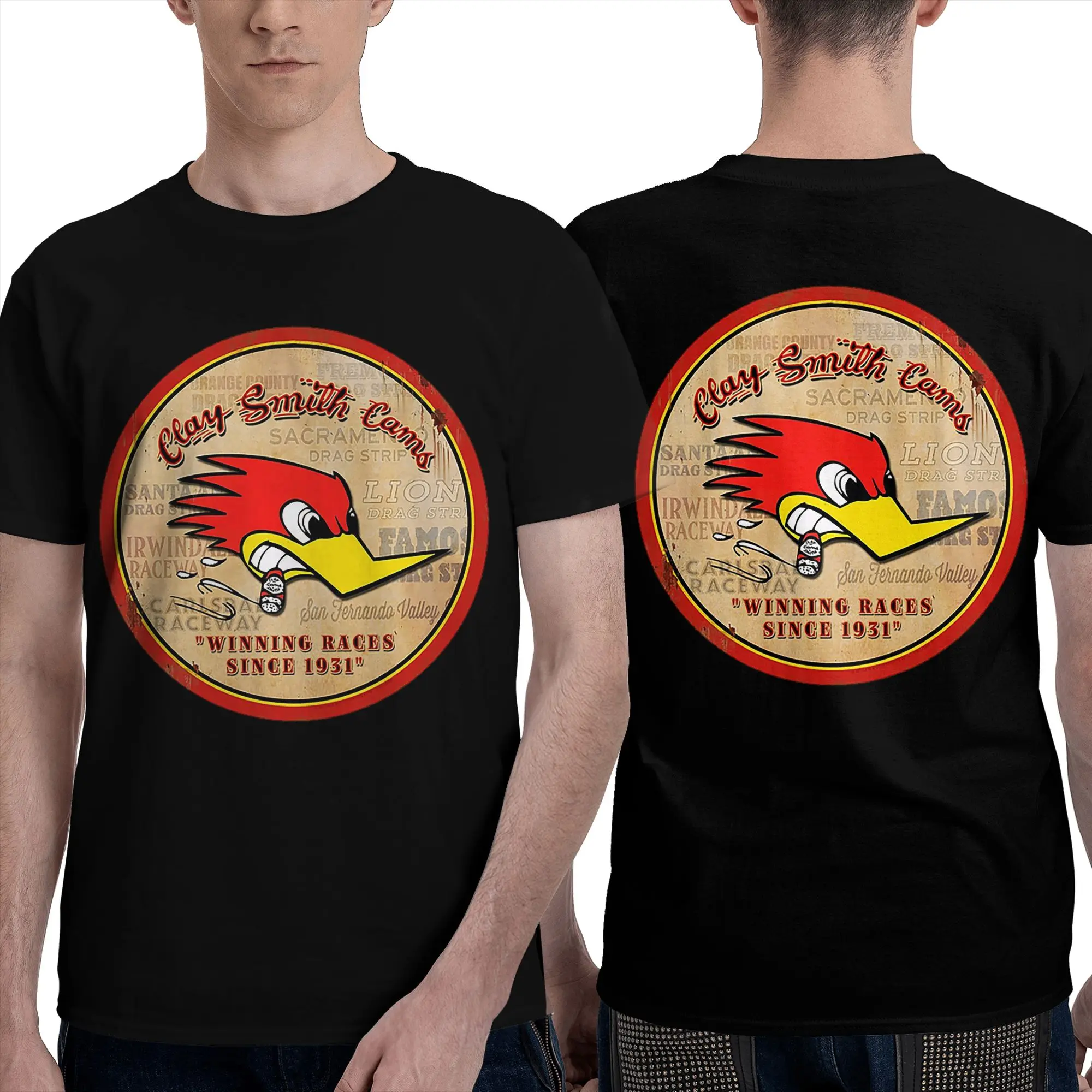 100% Cotton Street Mr.Horsepower Clay Smith Cams T-Shirt Men's Double Sided T Shirt Men Crew Neck Summer Shirts Tops S-6XL
