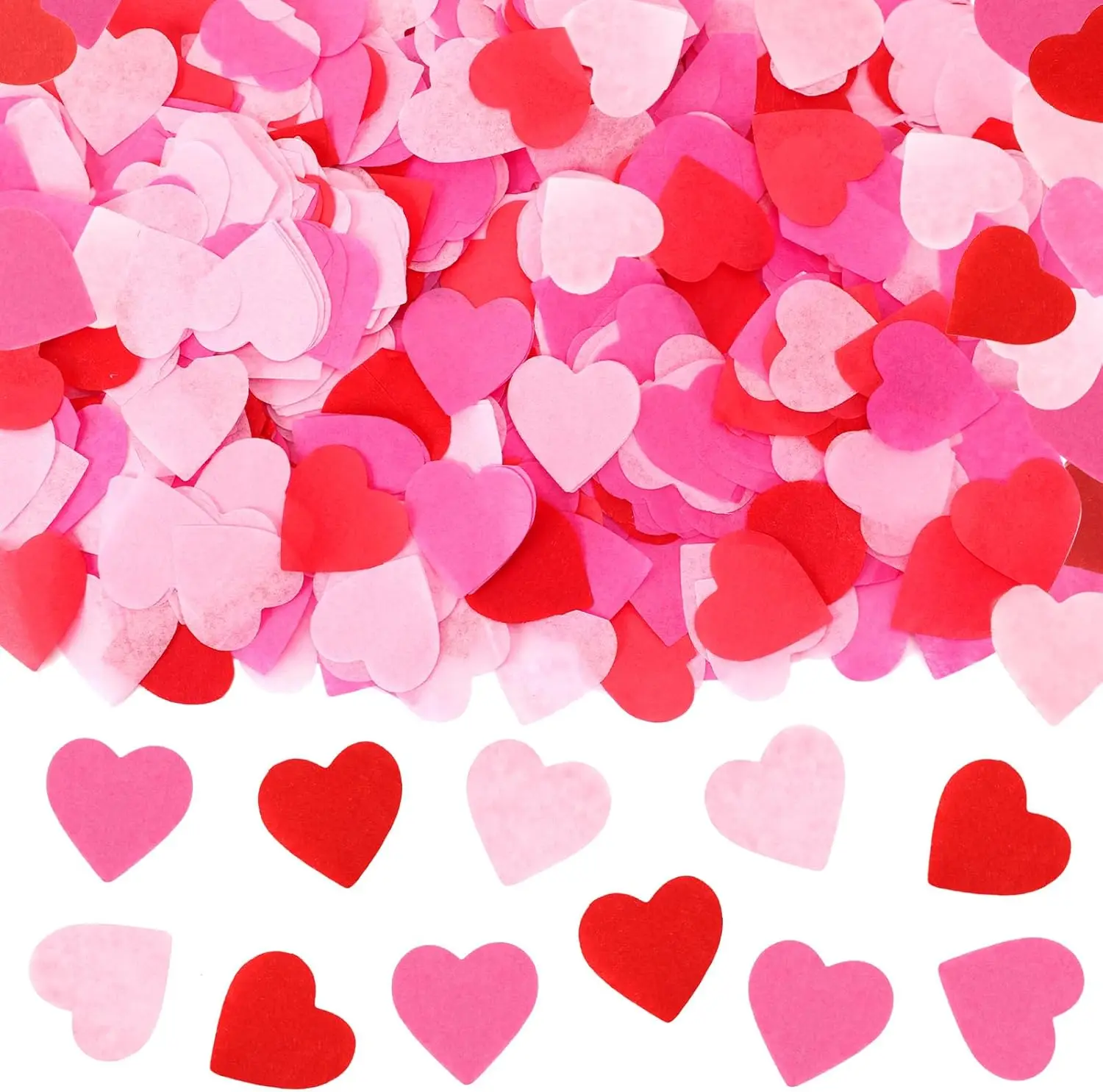 5000 Stück Liebe Herz Konfetti Valentinstag Party Pailletten Konfetti Hochzeit Verlobung Jahrestag Brautparty Geburtstagsfeier – Detail 7