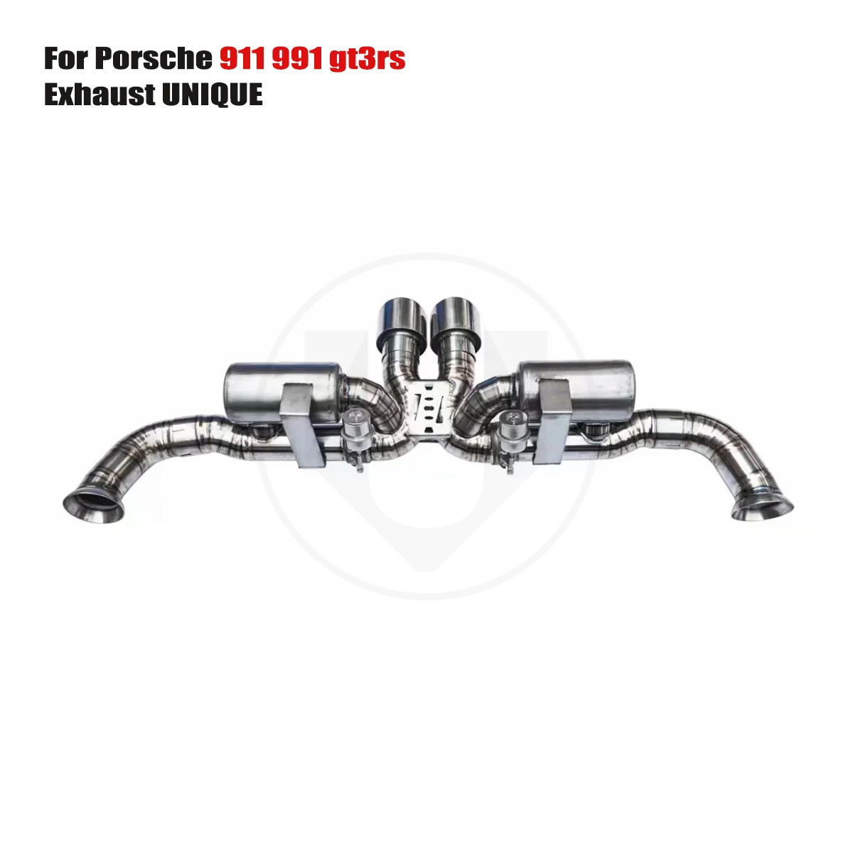 

UNIQUE For 2012-2015 Porsche 911 991.1 GT3 3.8L 4. performance valve titanium exhaust system TC4 titanium alloy exhaust muffler