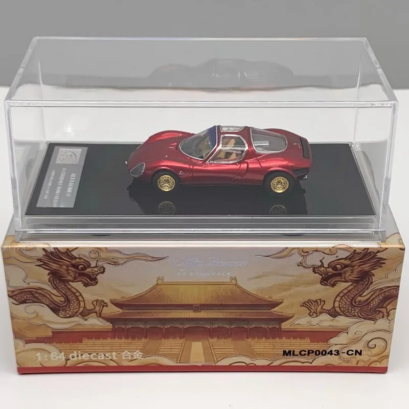 CARPORT 1/64 Alfa Romeo 33 RED Alloy Car Static Die Cast Vehicles