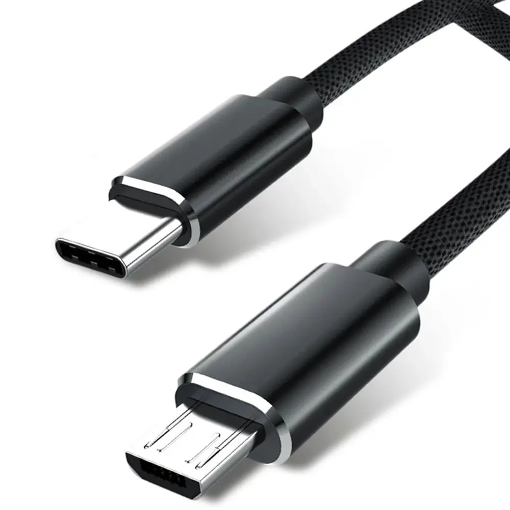 الهاتف المحمول QC4.0 OTG محول كابل بيانات USB نوع C إلى مايكرو USB كابل شحن سريع ذكر إلى ذكر لسامسونج Xiaomi هواوي