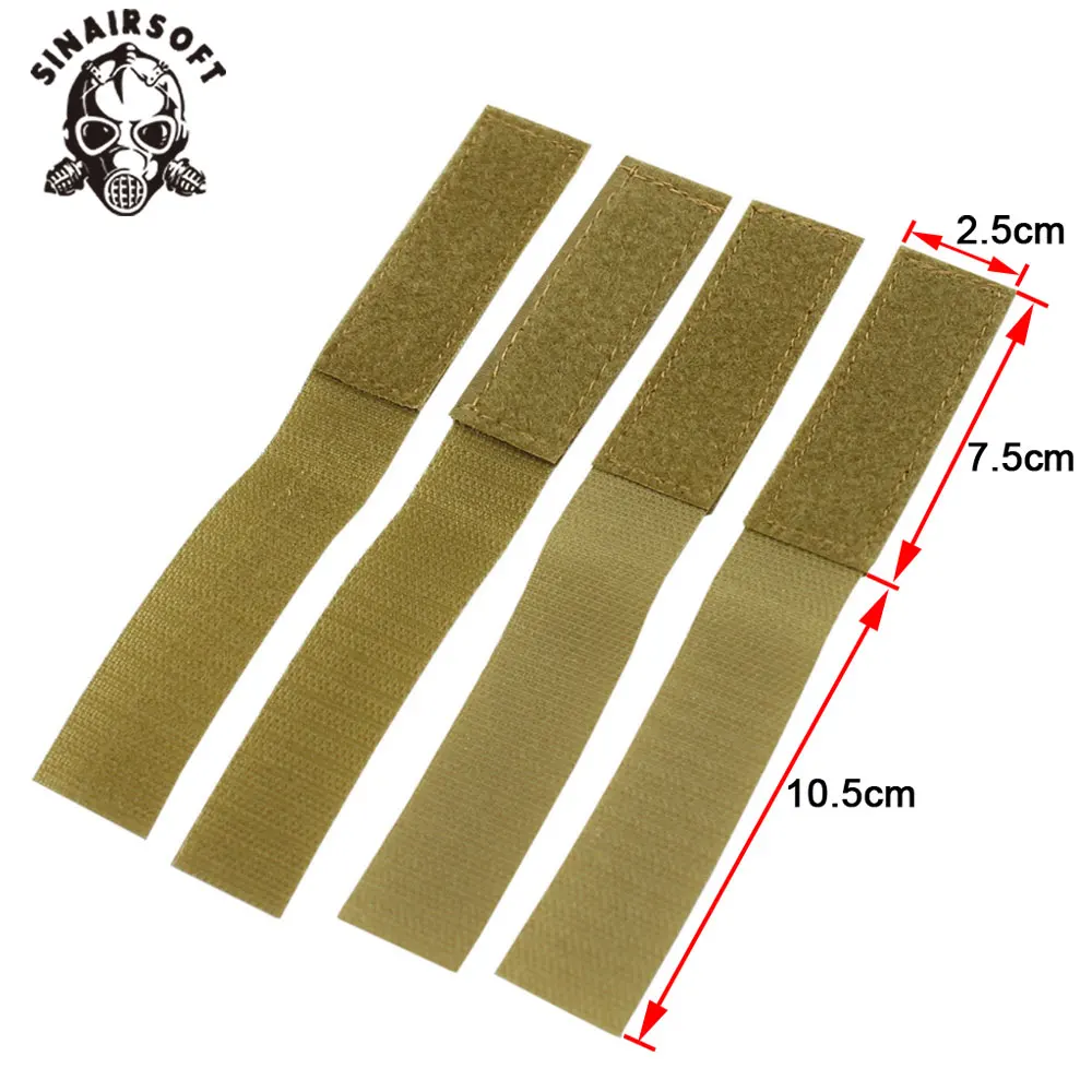 SINAIIRSOFT Tactical Molle Adapter Attching ID Patches For Panel Vest Backpack Patch Hook&Loop Converter Ribbon Strip