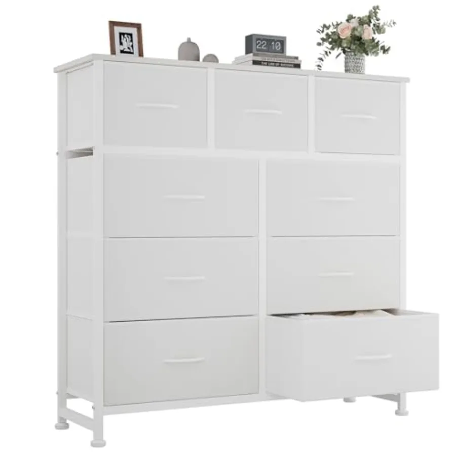 9 Drawers Storage Organizers Units Closet Organizers and Storage for Clothes Fabric Storage Drawer for Living Room Chest of Dre