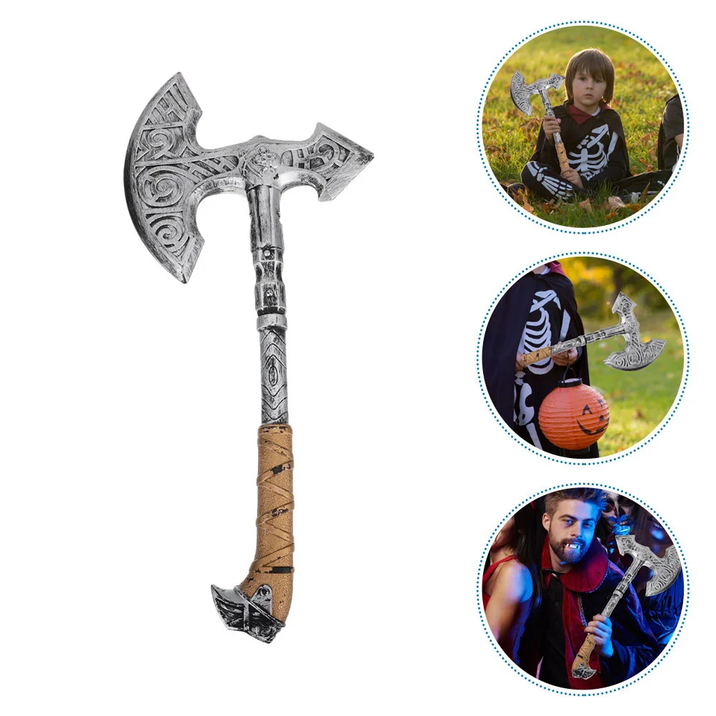 

Halloween Ax Cosplay Props Simulated Fake Axe for Performance Lifelike Accessories Plastic