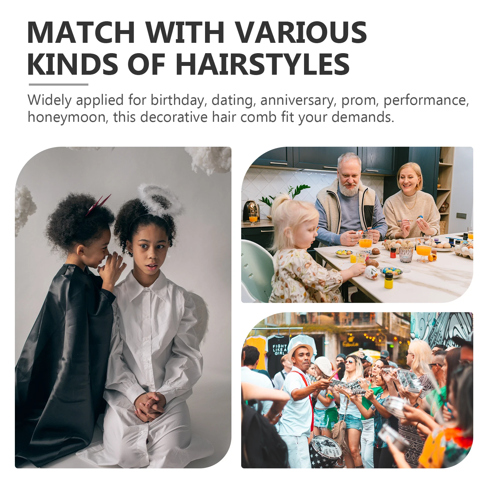 

50pcs Hair Combs Metal Decorative Wedding Bridal Clips Accessories Women Comb Durable Compact Size